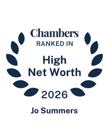 Jo Summers, Ranked in Chambers High Net Worth Guide